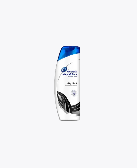 head & shoulders silky black